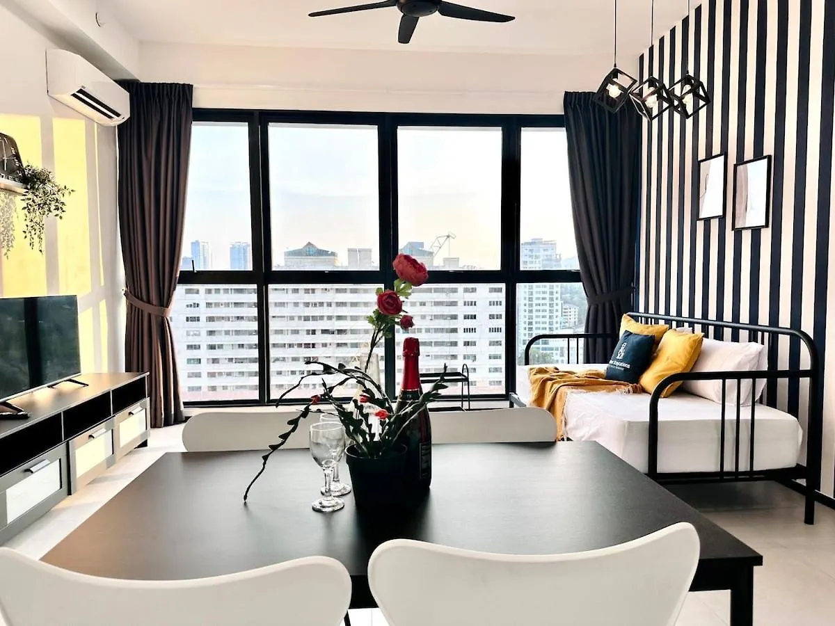 Cozy Luxury Suites Urban In Penang City View 10Pax George Town Apartamento