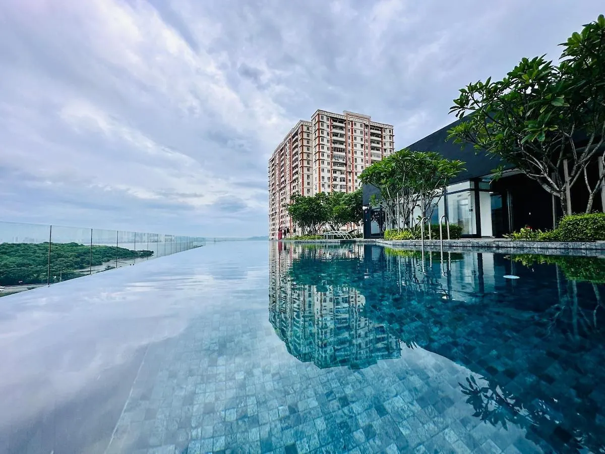Cozy Luxury Suites Urban In Penang City View 10Pax George Town Apartamento