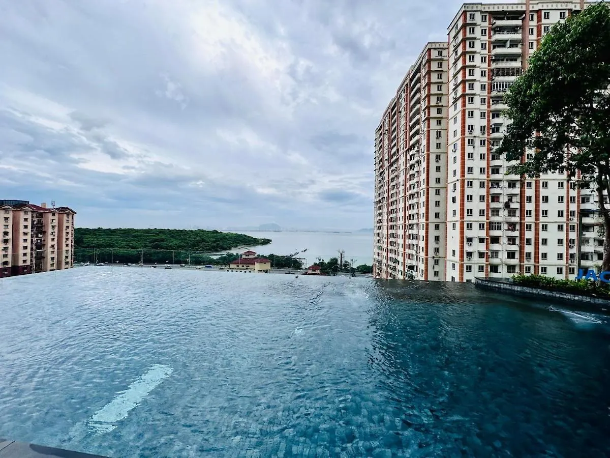 Apartamento Cozy Luxury Suites Urban In Penang City View 10Pax George Town