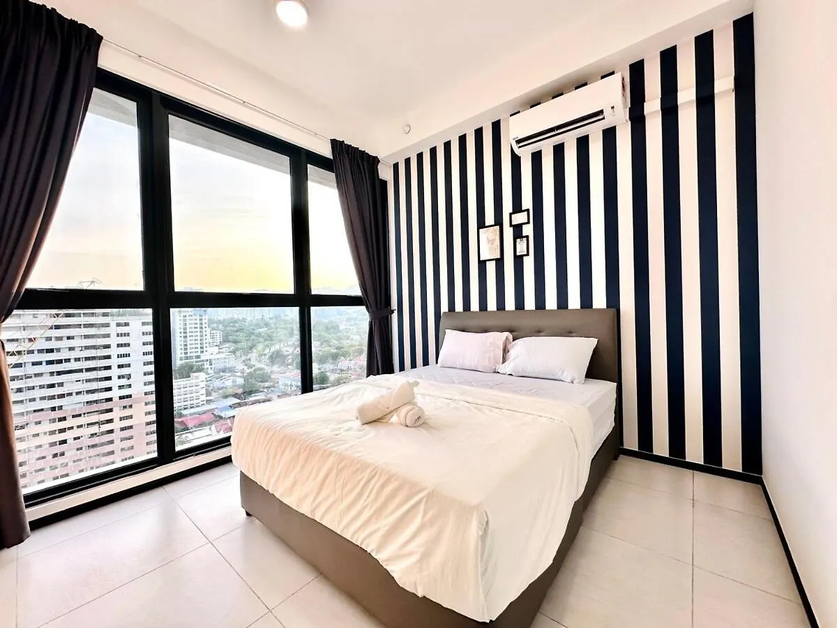 Apartamento Cozy Luxury Suites Urban In Penang City View 10Pax George Town
